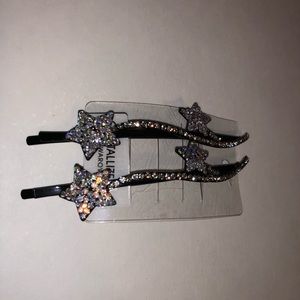 Star sparkly hair pins 3-1/2 long